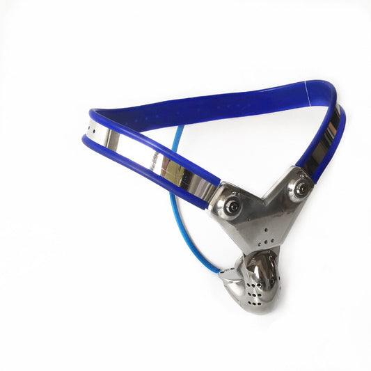 316 Stainless Steel Male Blue Chastity Belt