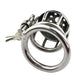 Metal Padlock Penis Cover Male Chastity Cage