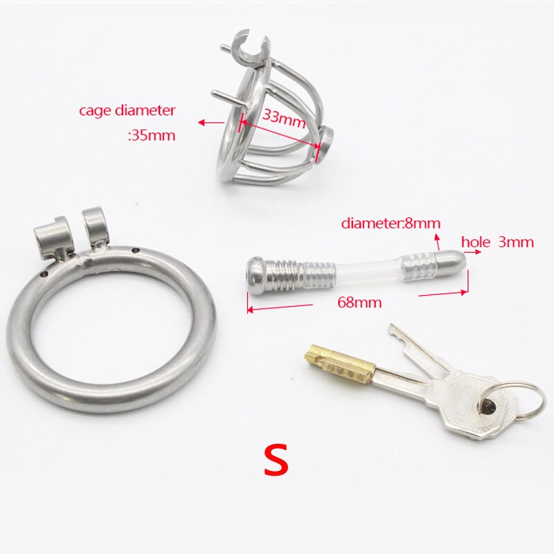 Metal Penis Plug BDSM Male Chastity Device