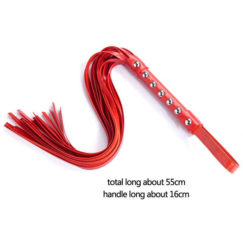 Adult Spanking Flogger Leather Whip