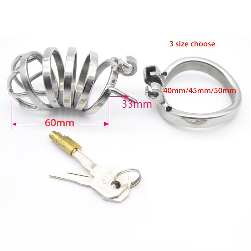 Stainless Steel Male BDSM Chastity Cage