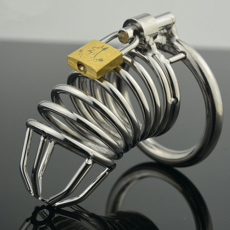 Metal Long Male Chastity Cage Penis Lock