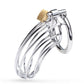 Large Curved Metal Erotic Chastity Cage