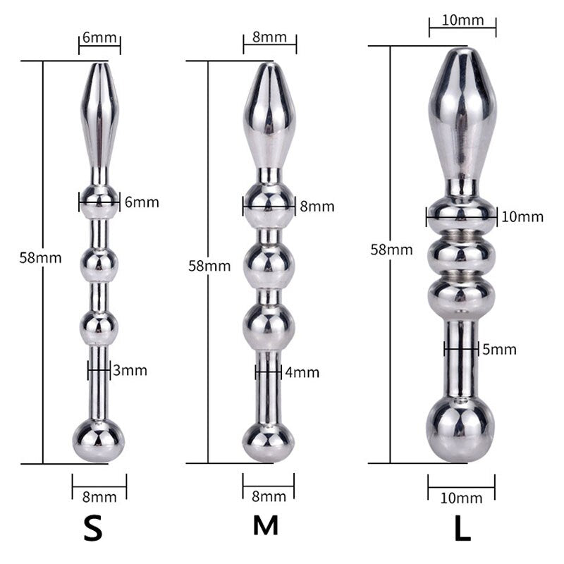 Beads Insertion Metal Penis Plug