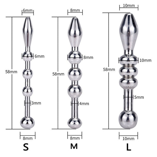 Beads Insertion Metal Penis Plug