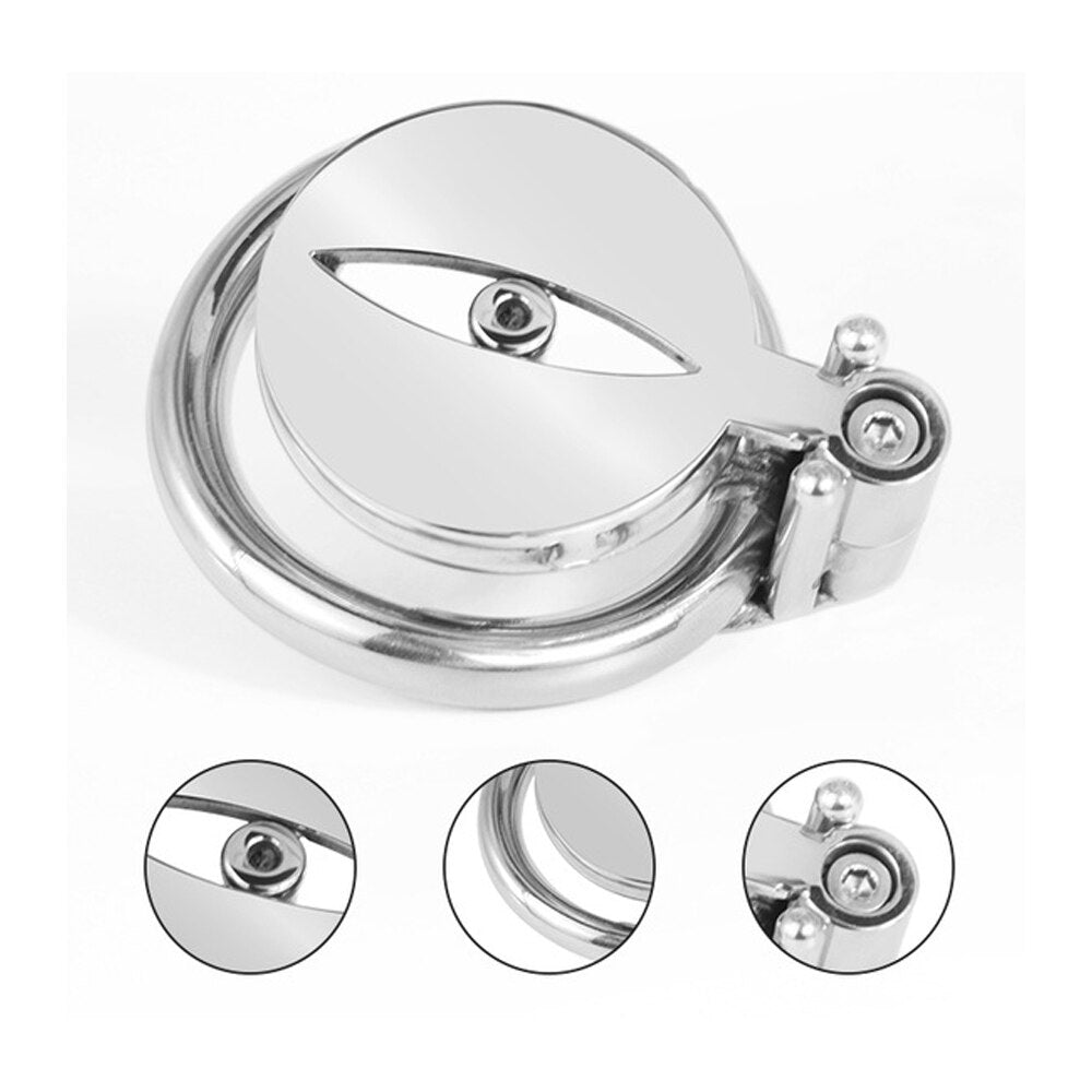 Eyes Chastity Cage Stainless Steel Cage