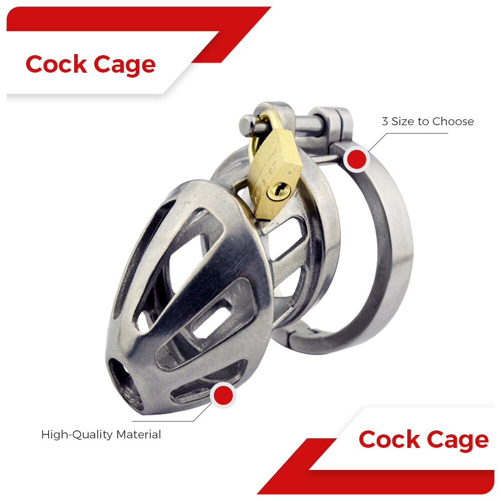 Training Outdoor Male Small Steel Cock Cage