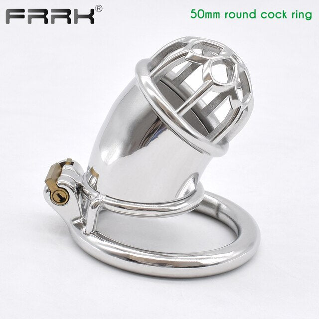 Sexy CBT Prevent Cheating Metal Chastity Cage