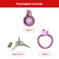 Purple Heart Flat Male Chastity Cage