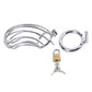 Large Curved Metal Erotic Chastity Cage