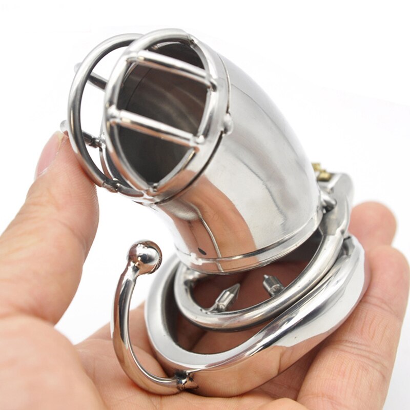 Hook Ring Metal Chastity Cock Cage