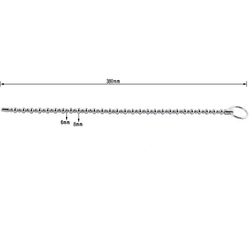 380mm Super Long Beaded Urethral Sound