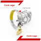 Stainless Steel Male Penis Ring Cock Cage