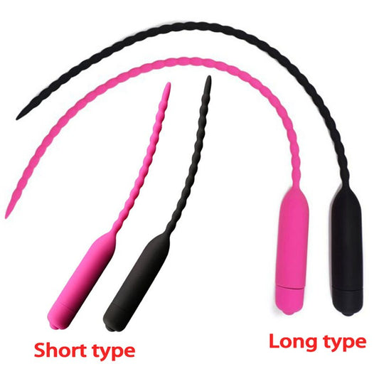 10-Frequency Silicone Urethral Vibrator Penis Plug