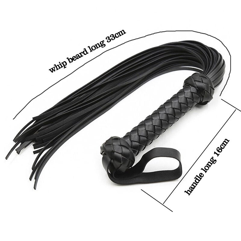 Braid Handle Leather Whip