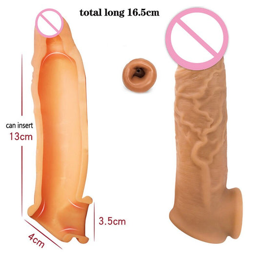 Slave Sleeve Reusable Condoms Dildo