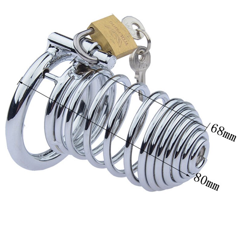 Metal Lock Bird Bondage Cock Cage