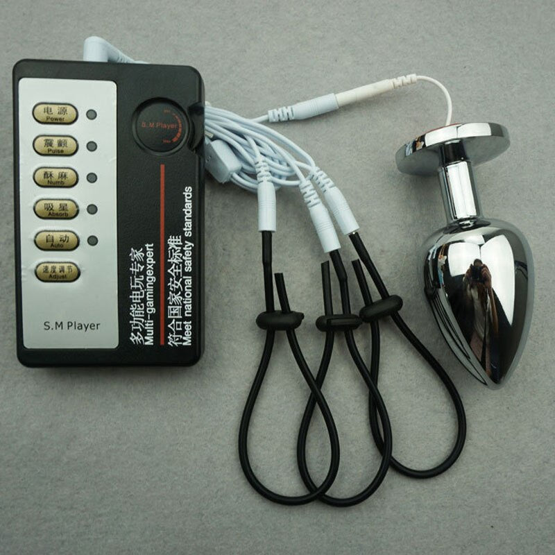 Electric Stimulator Bondage Anal Plug