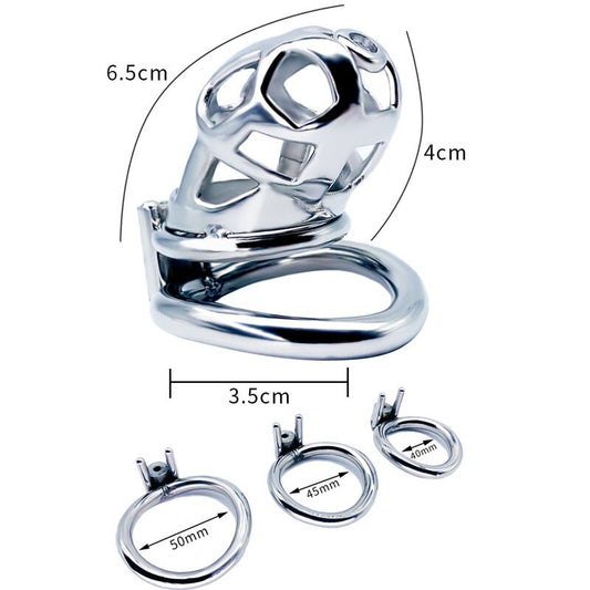 BDSM Metal Mamba Chastity Cage