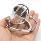 Hook Card Ring Metal Chastity Cage