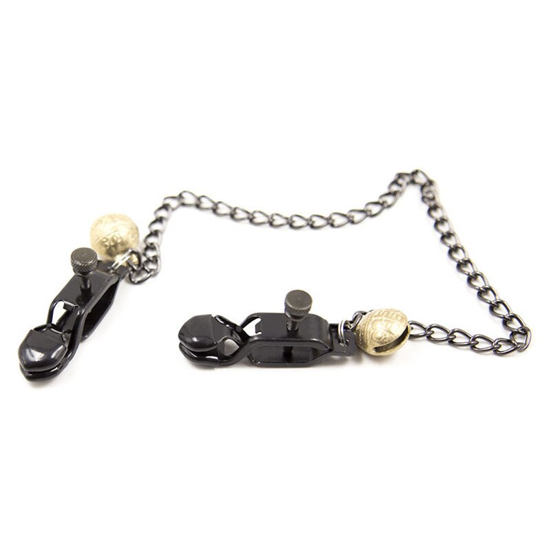 Erotic Metal Chain Nipple Clamps