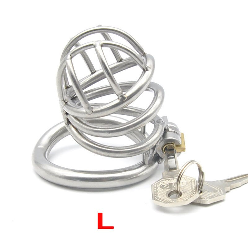 Arc Card Ring Metal BDSM Chastity Cage