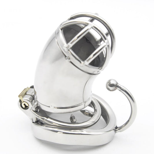 Hook Ring Metal Chastity Cock Cage