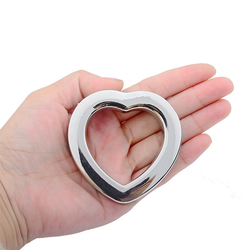 Heart Shape Metal Scrotum Ball Stretcher