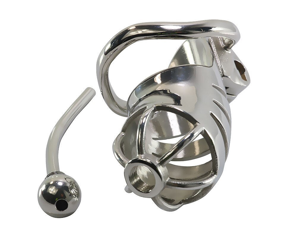 Outdoor Urethral Penis Lock Ring Chastity Cage