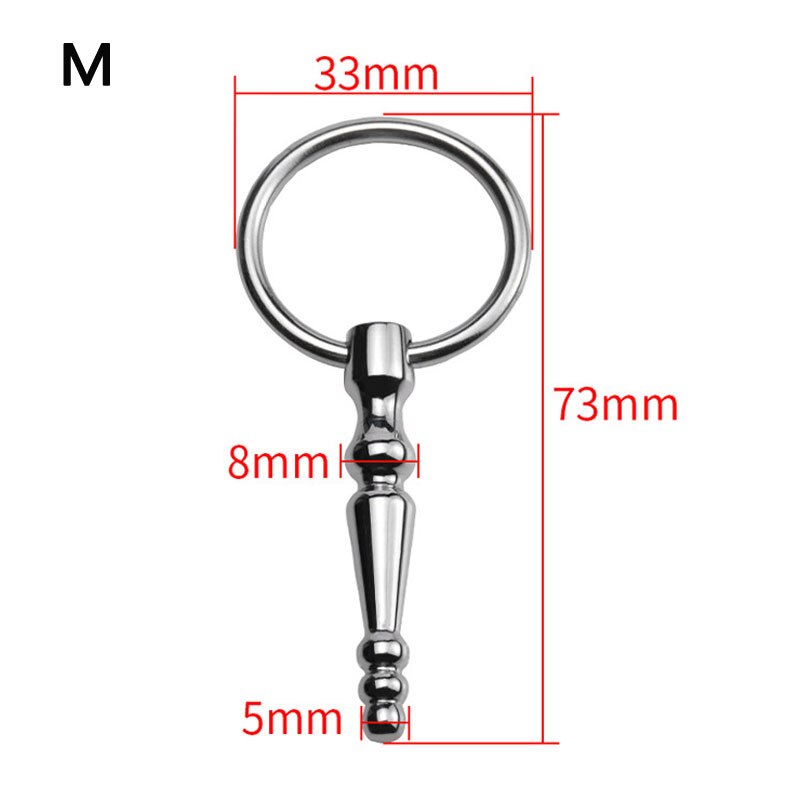 Stainless Steel Penis Plug Lock Ring