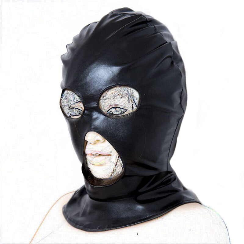 Slave Bondage Restraints Hood Mask