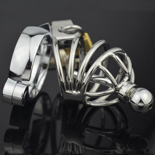 Stainless steel Penis Plug Male Chastity Cage