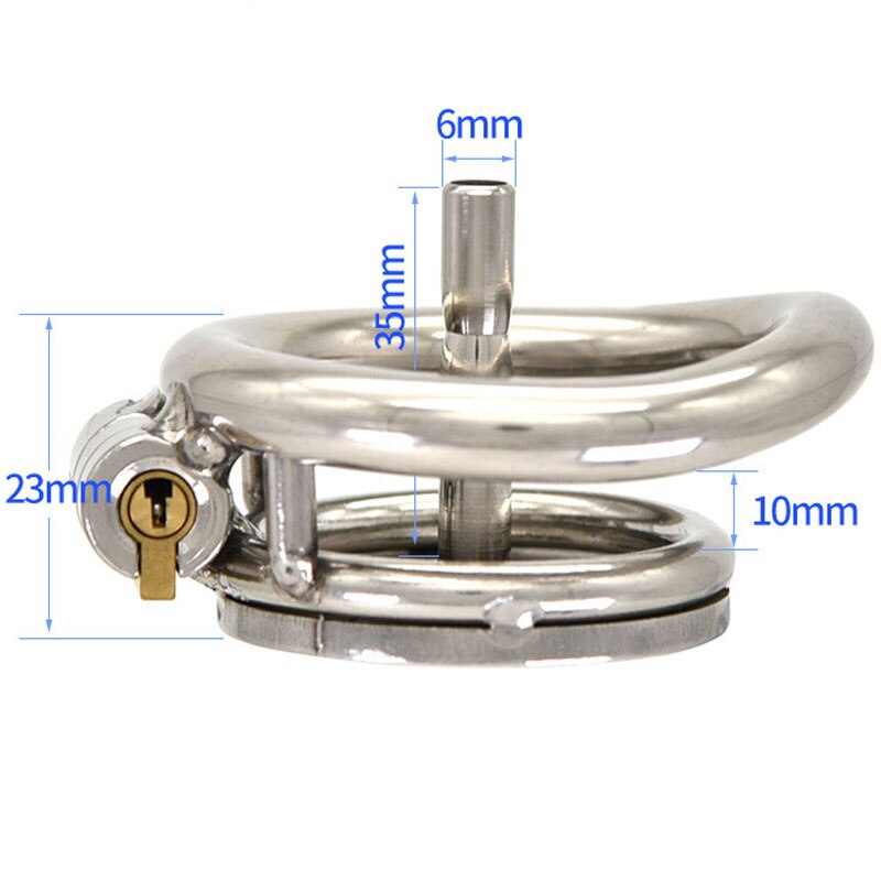 Metal Super Small Chastity Cage Penis Plug