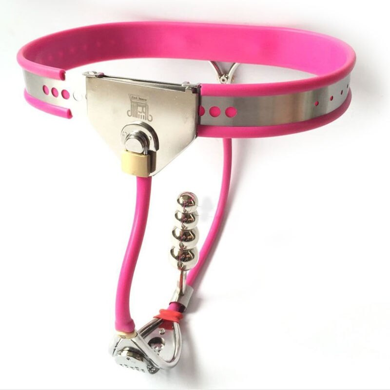 Female Chastity Belt With Anal Plug