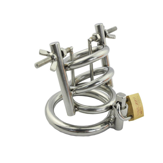 Lockable Bondage Lock Metal Chastity Cage