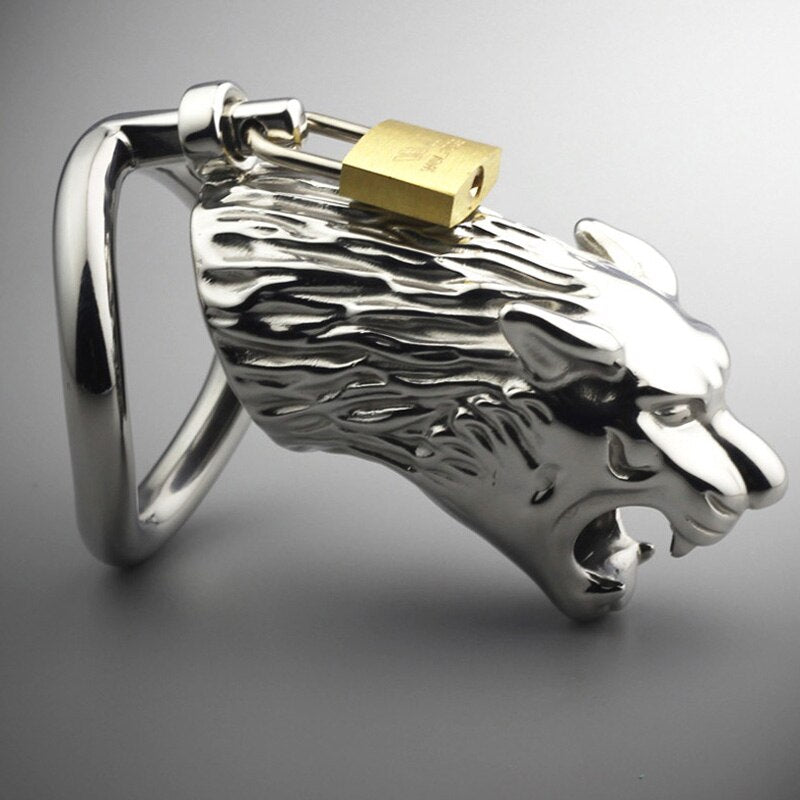 Panther Stainless steel Bondage Chastity Cage