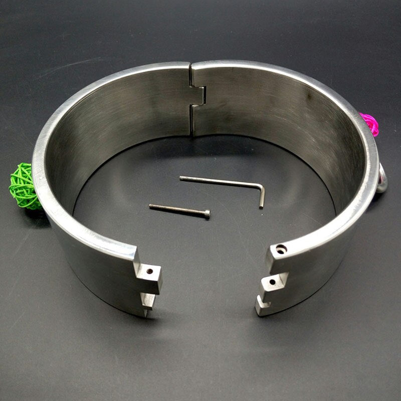 6cm High Metal Torture BDSM Neck Collar