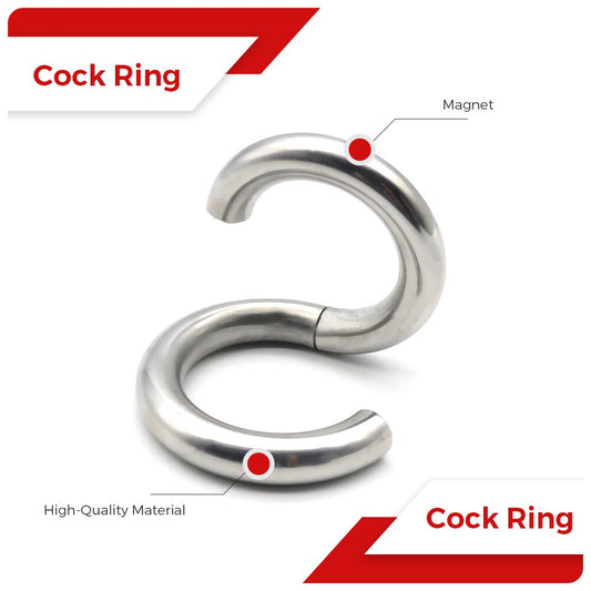 Magnetic Testicle Metal Cock Penis Ring