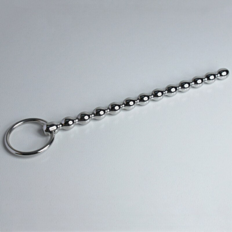 Stainless Steel Beads Rod Penis Plug