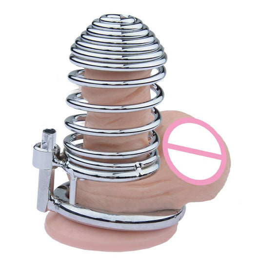 Metal Lock Bird Bondage Cock Cage