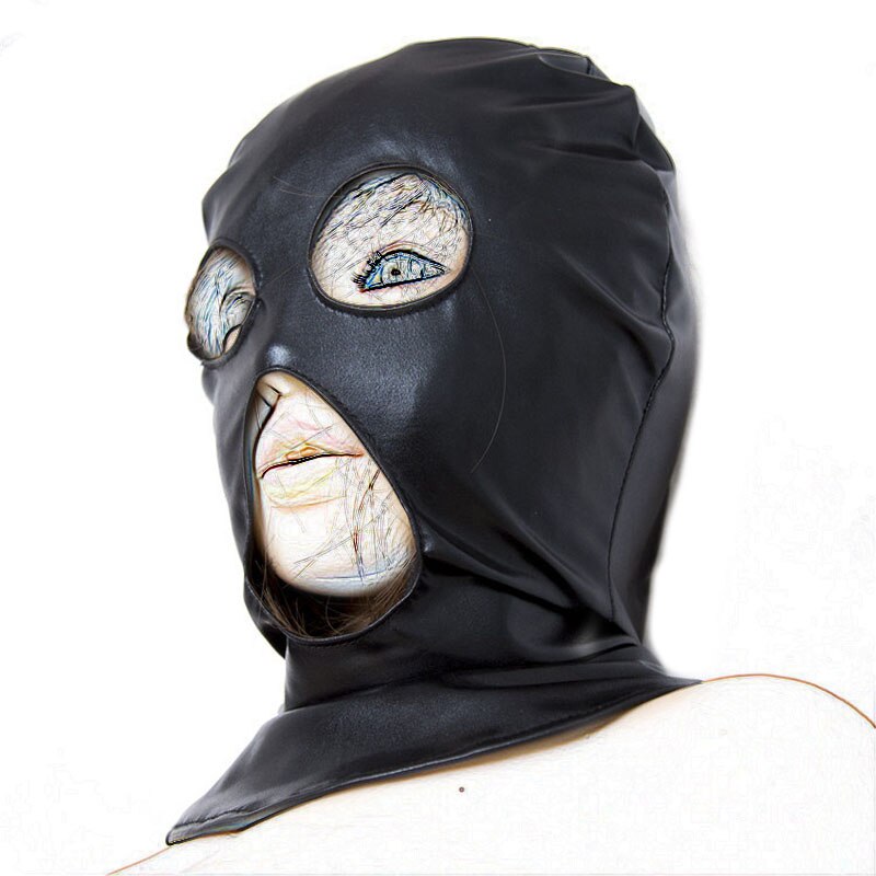 Slave Bondage Restraints Hood Mask