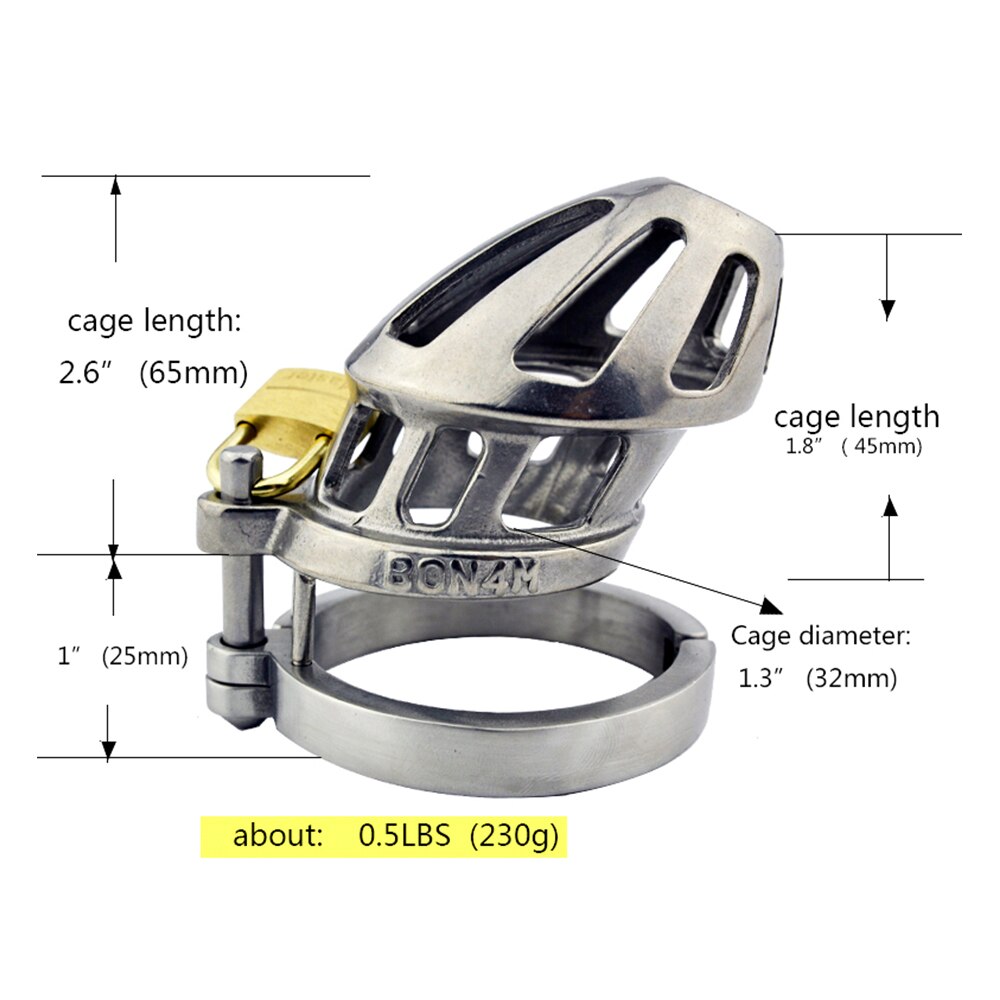 Training Outdoor Male Small Steel Cock Cage