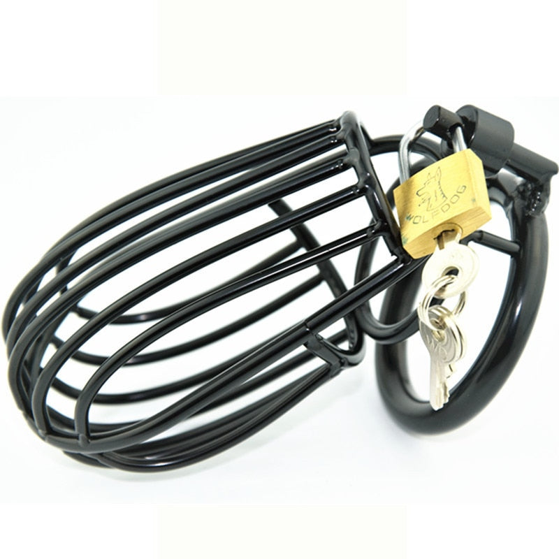 Black Cage Bondage Metal Chastity Cage