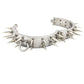 Double Row Spiked Metal Collar
