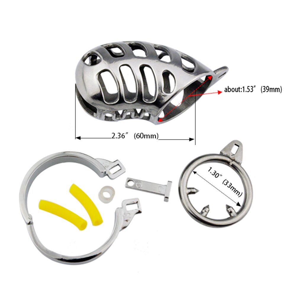 Training outdoor Stainless Steel Chastity Device