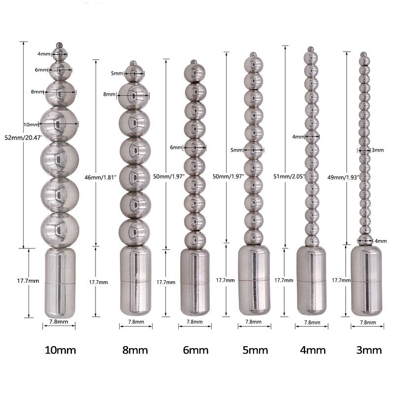 Metal Beads Urethral Sound Insert Penis Plug