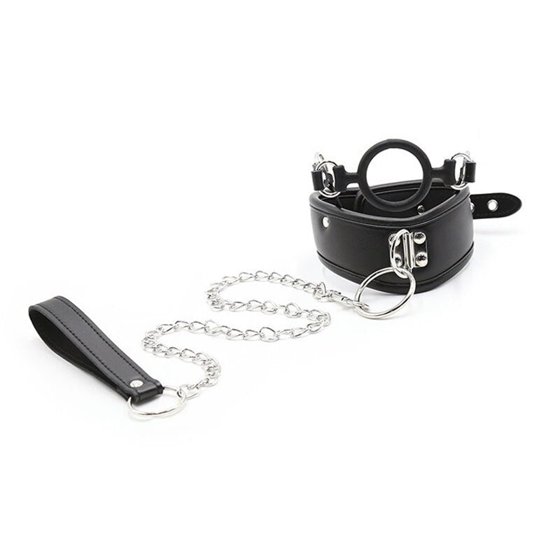 Bondage Slave O-ring Mouth Gag Collar