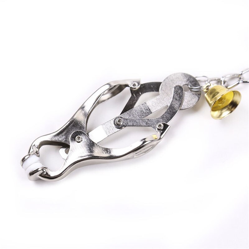 BDSM Metal Chain Nipple Clamps