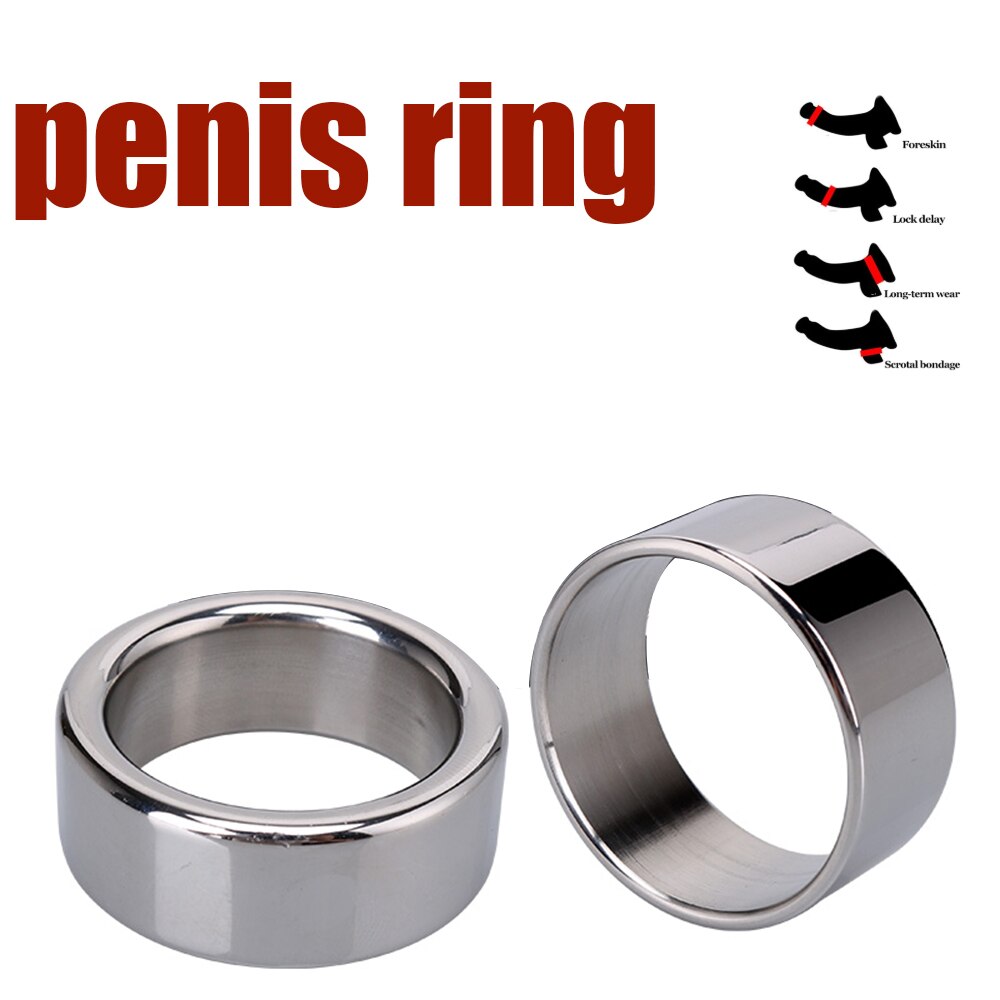 Sleeve Bondage Stainless Steel Cock Ring