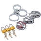 Stainless Steel Dragon Pattern Chastity Cage